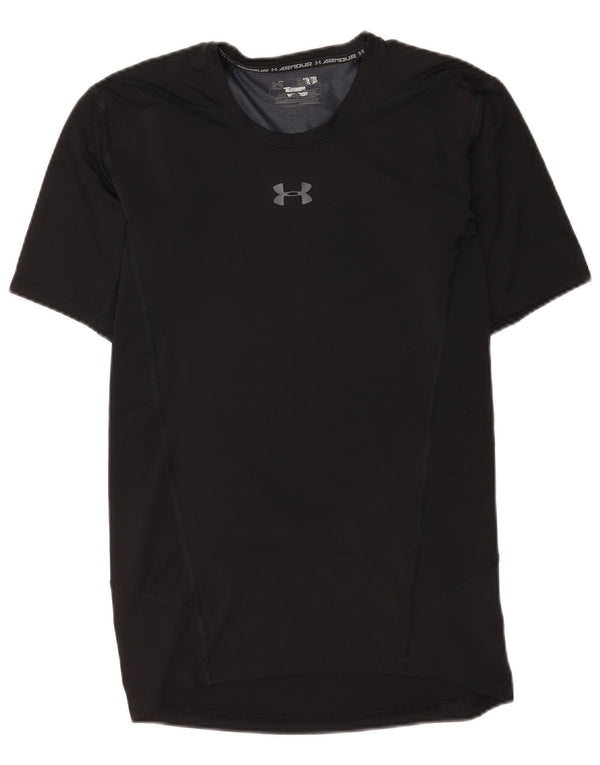 Camiseta gráfica masculina Under Armour Top médio preto