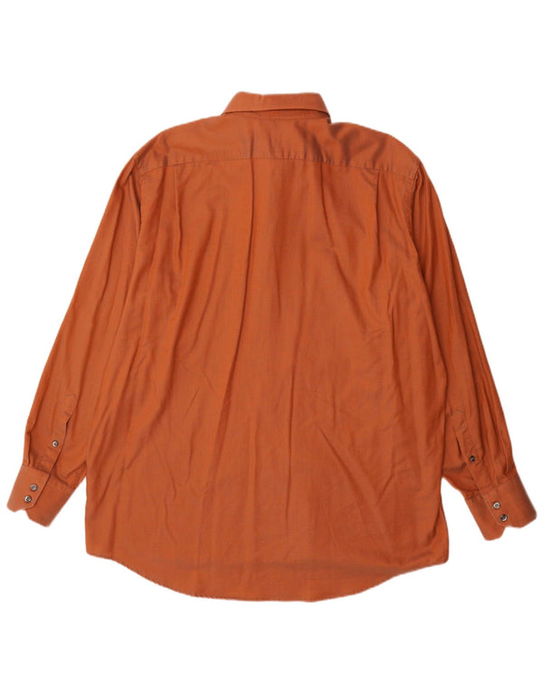 Camisa masculina Lacoste tamanho 45 XL laranja algodão