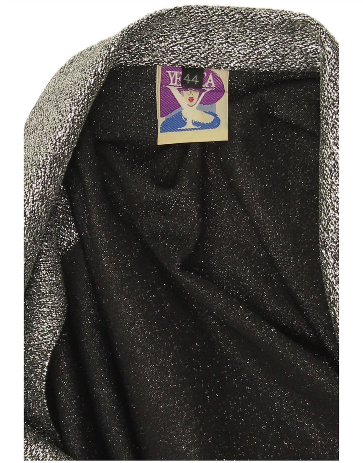 Jaqueta Blazer Feminina Yessica com 1 Botão EU 44 XL Cinza Poliéster