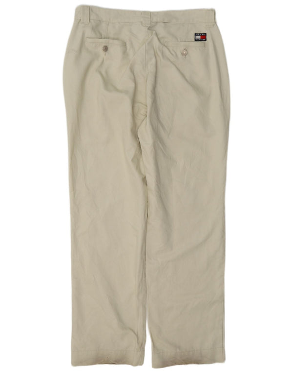 Tommy Hilfiger Calça Chino Masculina Reta W36 L34 Poliéster Verde