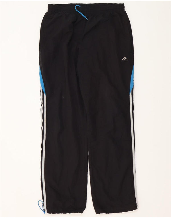 Adidas masculino climalite calças de treino joggers pequeno preto colorblock