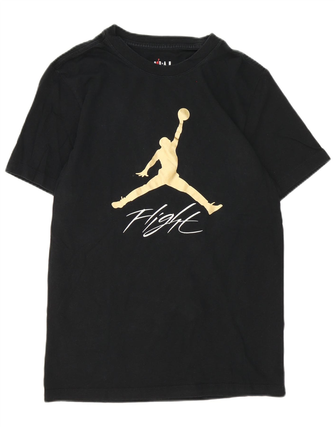 Jordan Camiseta masculina gráfica top pequeno algodão preto