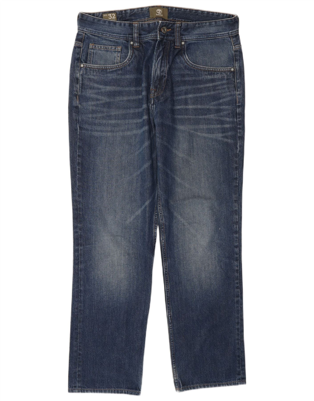 Calça jeans reta masculina TIMBERLAND W32 L29 algodão azul