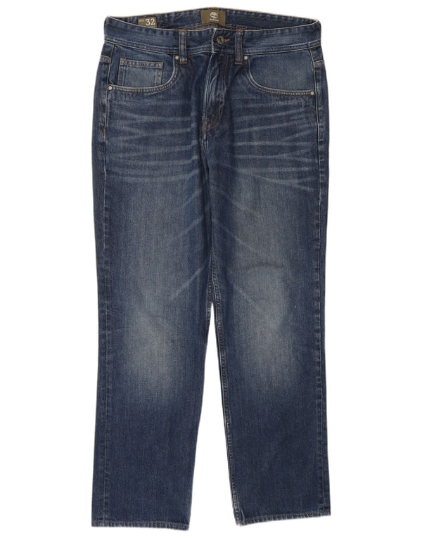 Calça jeans reta masculina TIMBERLAND W32 L29 algodão azul