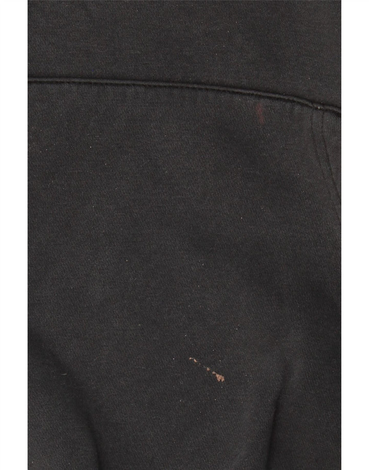 NIKE Mens Tall Hoodie Jumper Médio Algodão Preto
