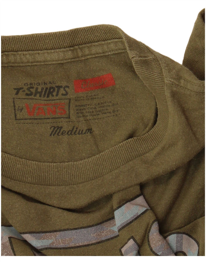 Camiseta VANS Masculina Classic Graphic Top Médio Algodão Cáqui