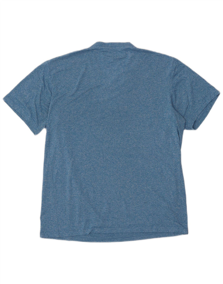 EDDIE BAUER Camiseta masculina de poliéster manchado azul médio