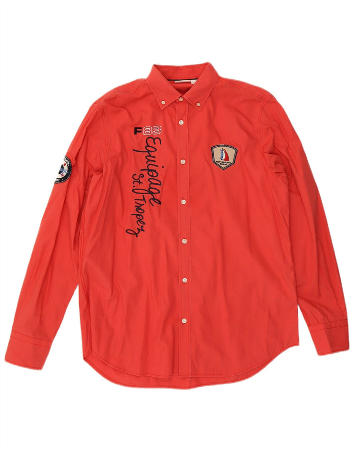 SLAM Masculino ST. Camisa Tropez Graphic Médio Algodão Vermelho