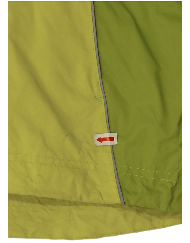 Jaqueta de chuva feminina K-Way IT 42 poliéster colorblock verde médio