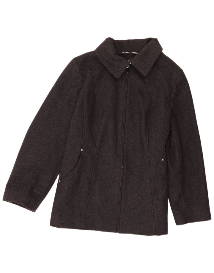 Jaqueta bomber feminina Nautica UK 20 2XL lã cinza