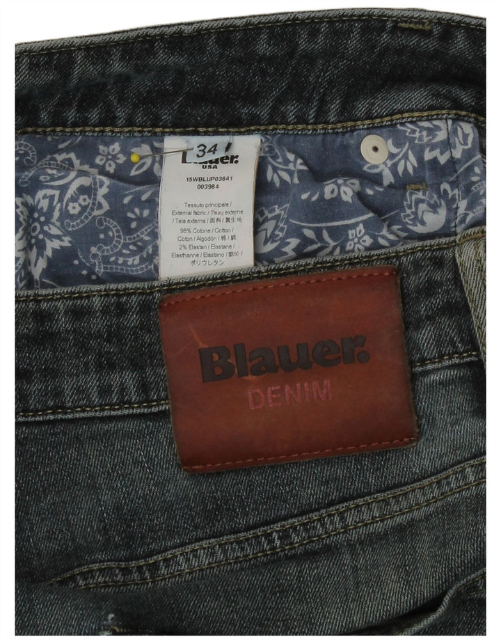 Blauer Masculino Slim Jeans W34 L34 Azul Algodão