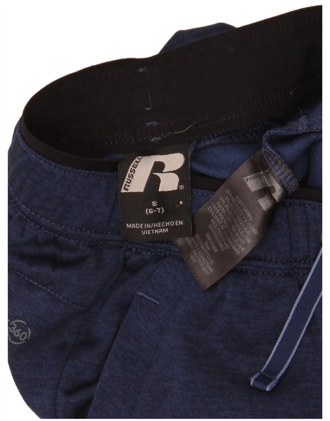 Russell Athletic Boys Calça de treino Joggers 6-7 anos pequeno azul marinho