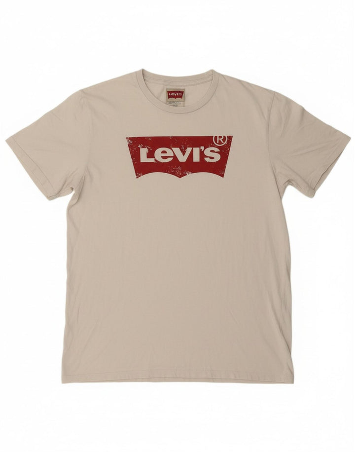 Camiseta gráfica masculina LEVI'S Top médio branco