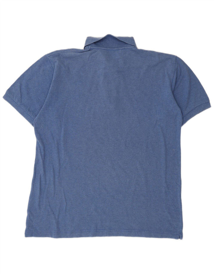 Camisa polo masculina Kappa grande algodão azul