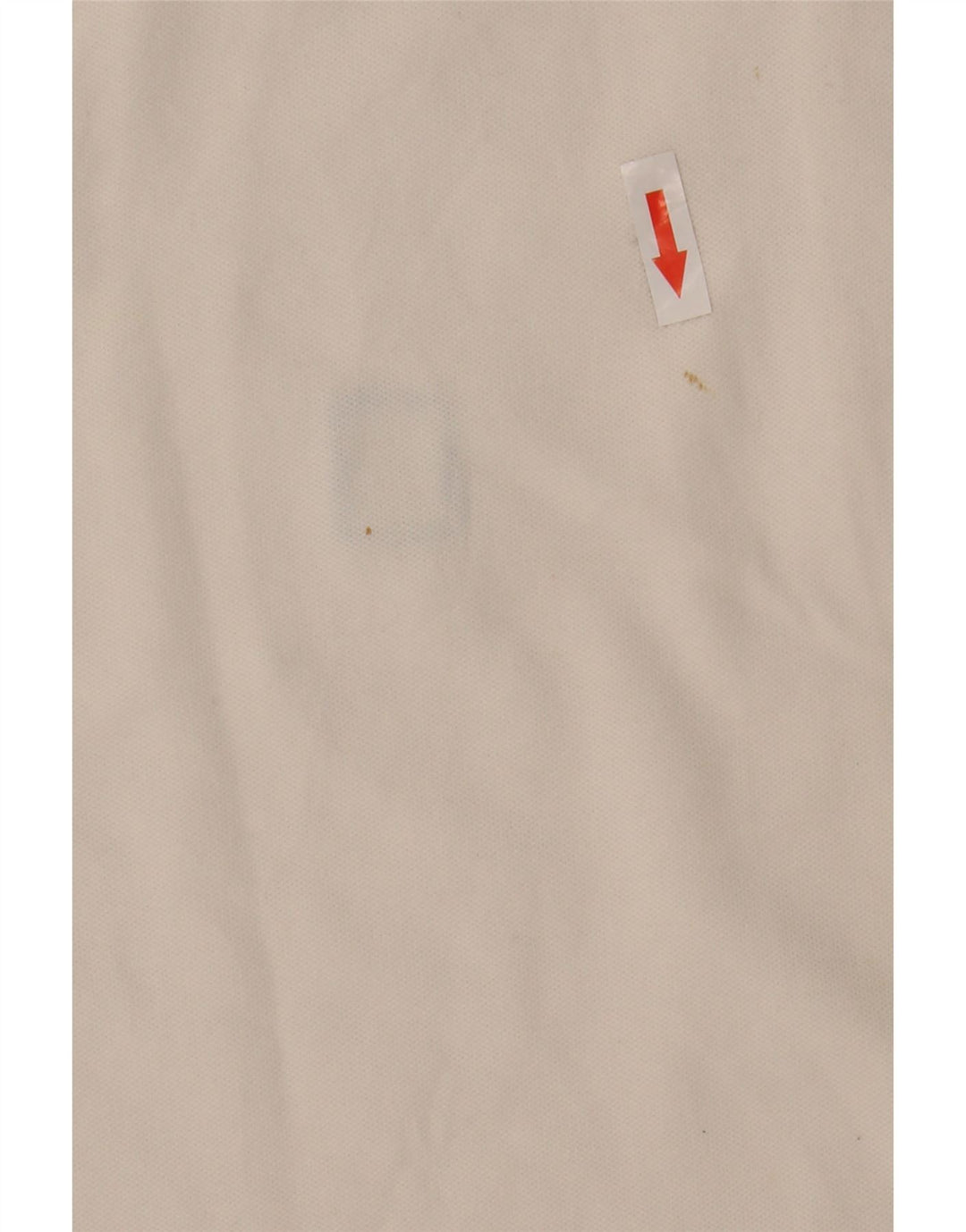 Camisa polo masculina Refrigiwear pequena branca de algodão colorblock