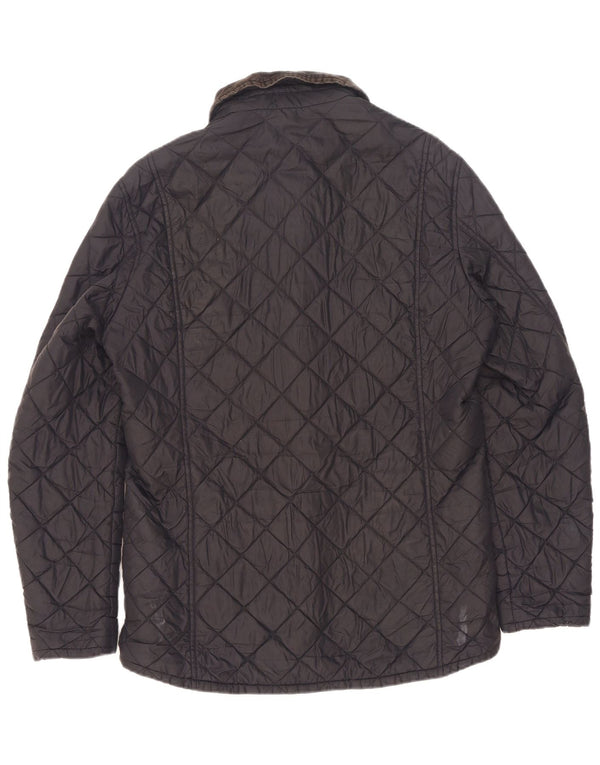 Jaqueta acolchoada masculina Barbour UK 38 poliamida azul marinho médio