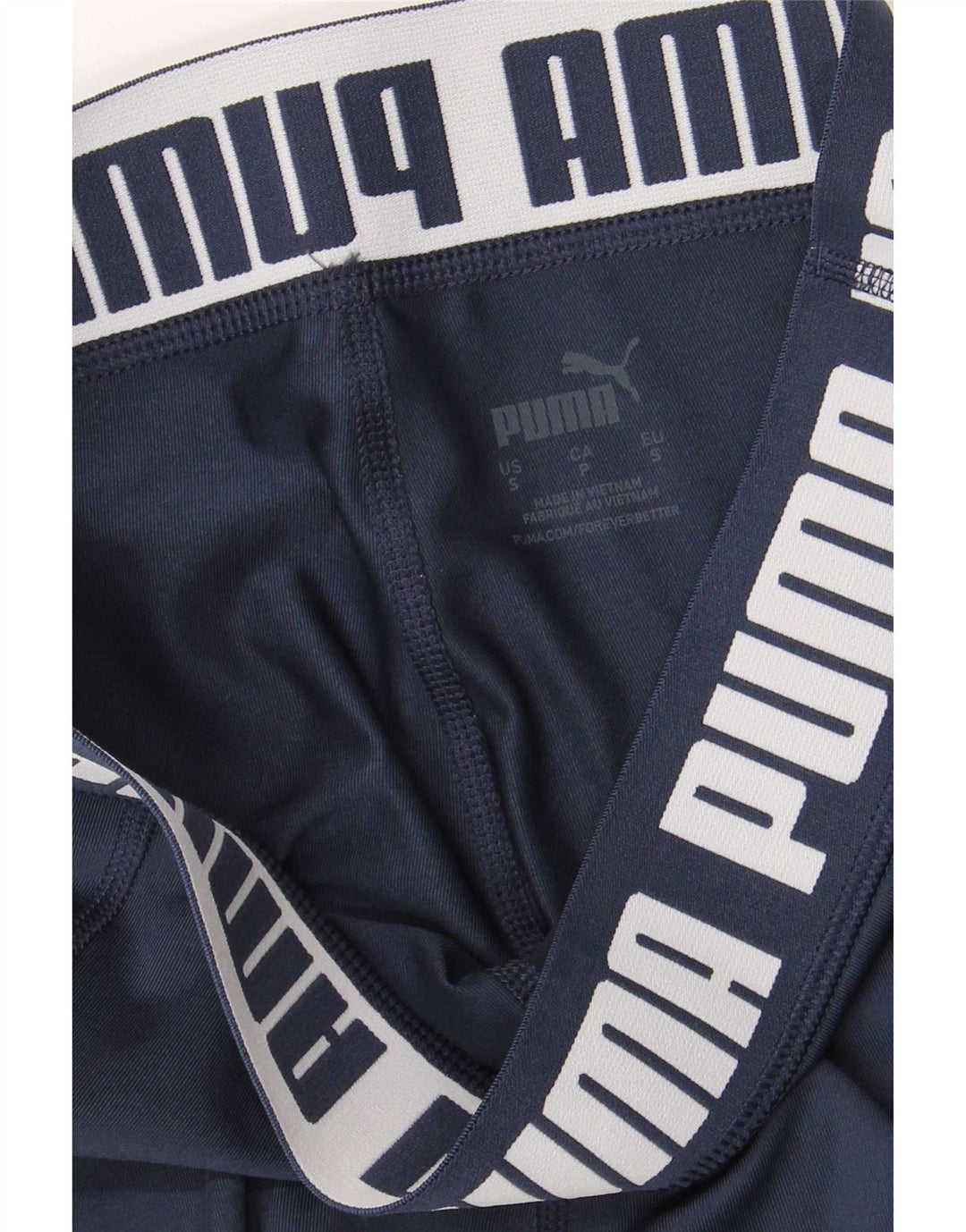 Leggings Puma Feminino UK 10 Pequeno Azul Marinho