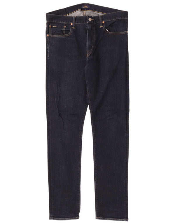 Jeans skinny masculino Ralph Lauren W33 L34 algodão azul marinho