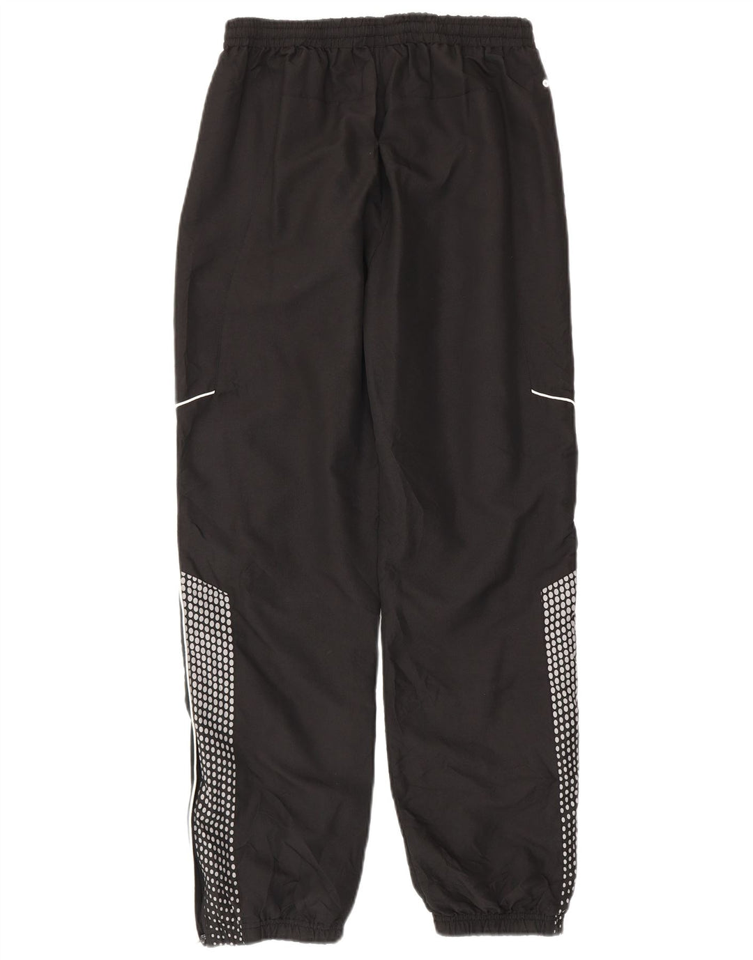 Fila Mens Treino Calças Joggers Pequeno Poliéster Manchado Preto