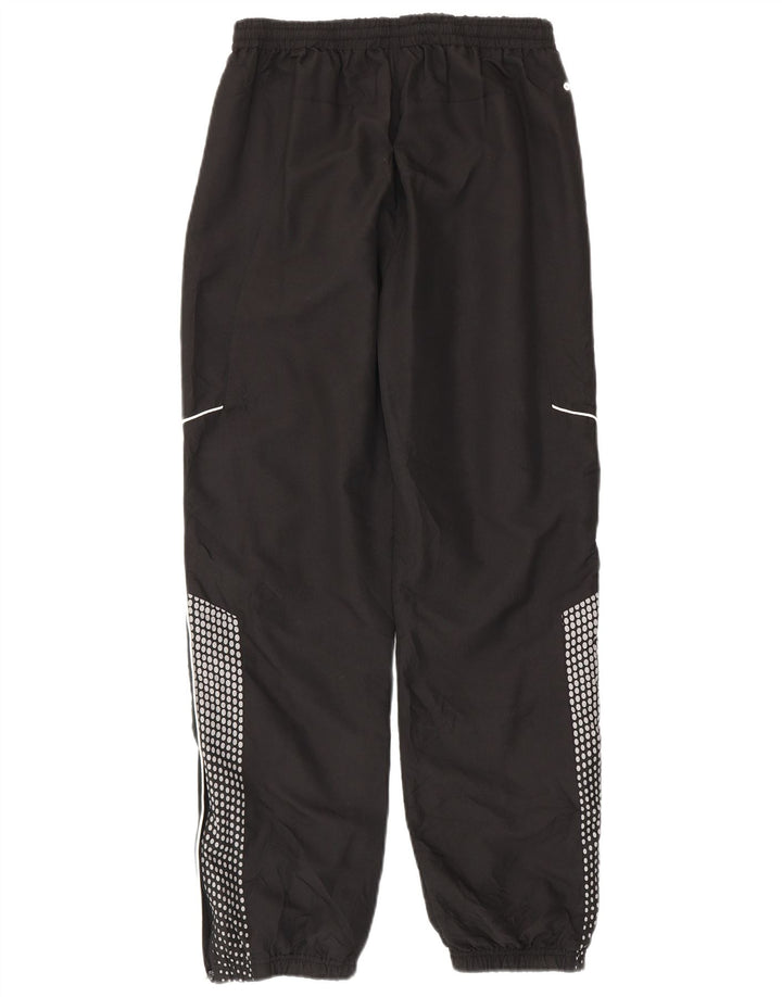 Fila Mens Treino Calças Joggers Pequeno Poliéster Manchado Preto