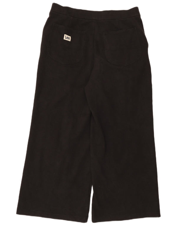 Lee Calça feminina casual de perna larga W36 L30 preta