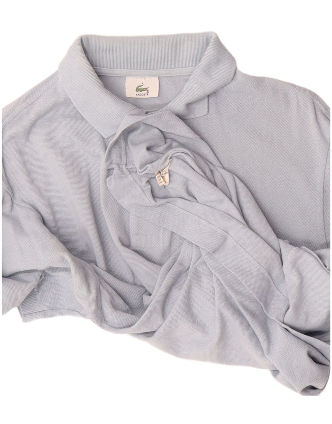 Camisa polo masculina Lacoste tamanho 5 grande algodão azul
