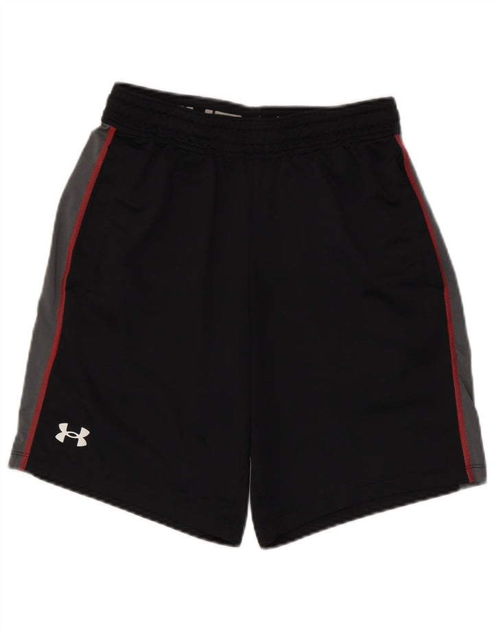 UNDER ARMOUR Mens Sport Shorts Pequeno Poliéster Colorblock Preto