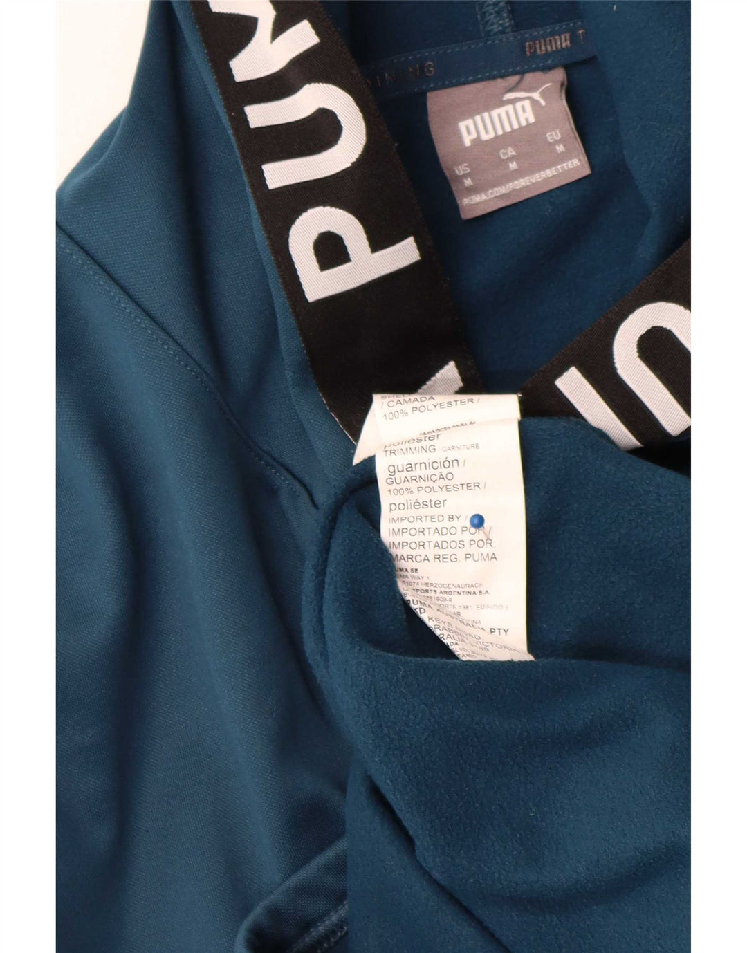 Puma masculino gráfico moletom com capuz médio azul marinho poliéster colorblock