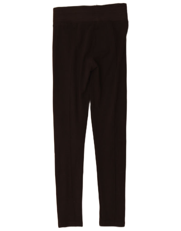 Zara Leggings Mulher UK 12 Marrom Médio