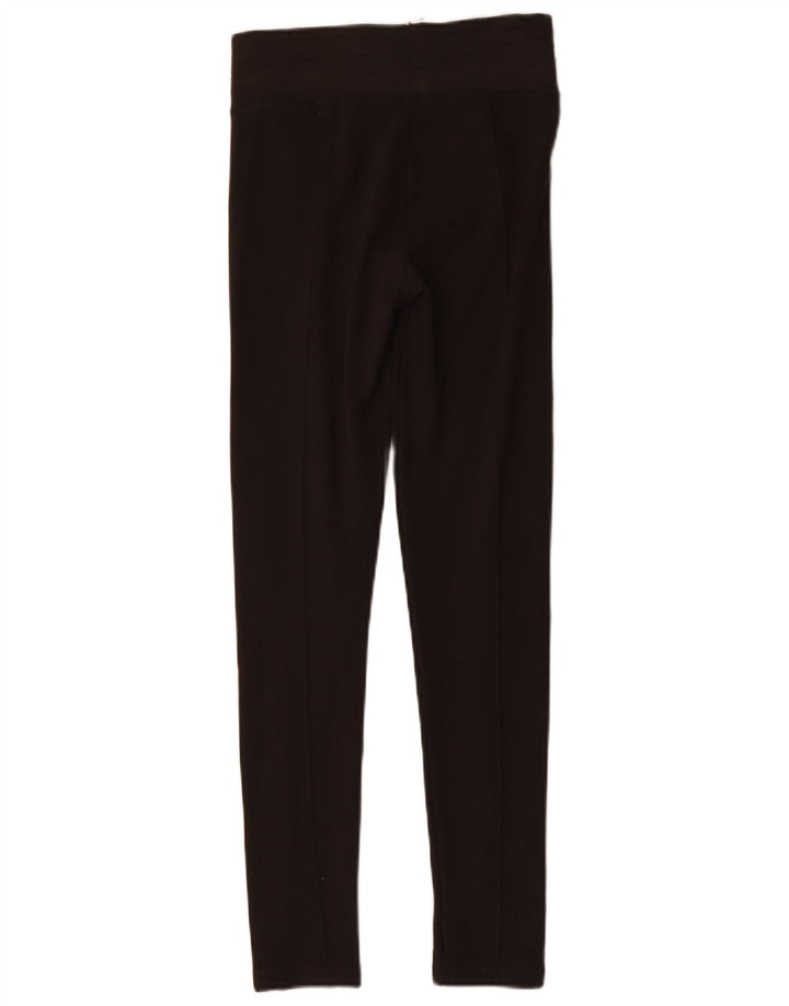 Zara Leggings Mulher UK 12 Marrom Médio