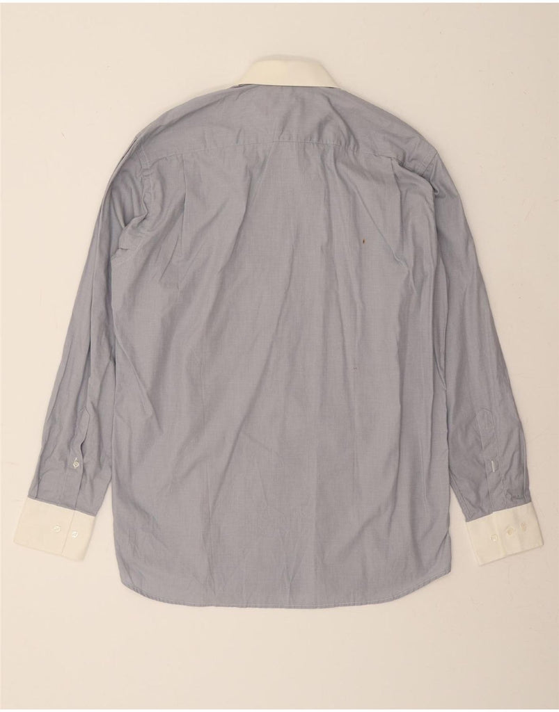 CHRISTIAN DIOR Mens Shirt Size 15 1/2 39 Medium Blue Vintage Christian Dior and Second-Hand Christian Dior from Messina Hembry 