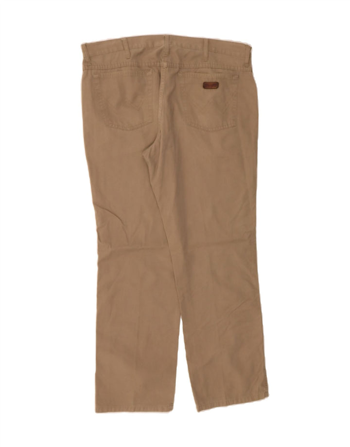 WRANGLER Mens Texas Straight Casual Trousers W36 L30  Beige Cotton Classic Vintage Wrangler and Second-Hand Wrangler from Messina Hembry 