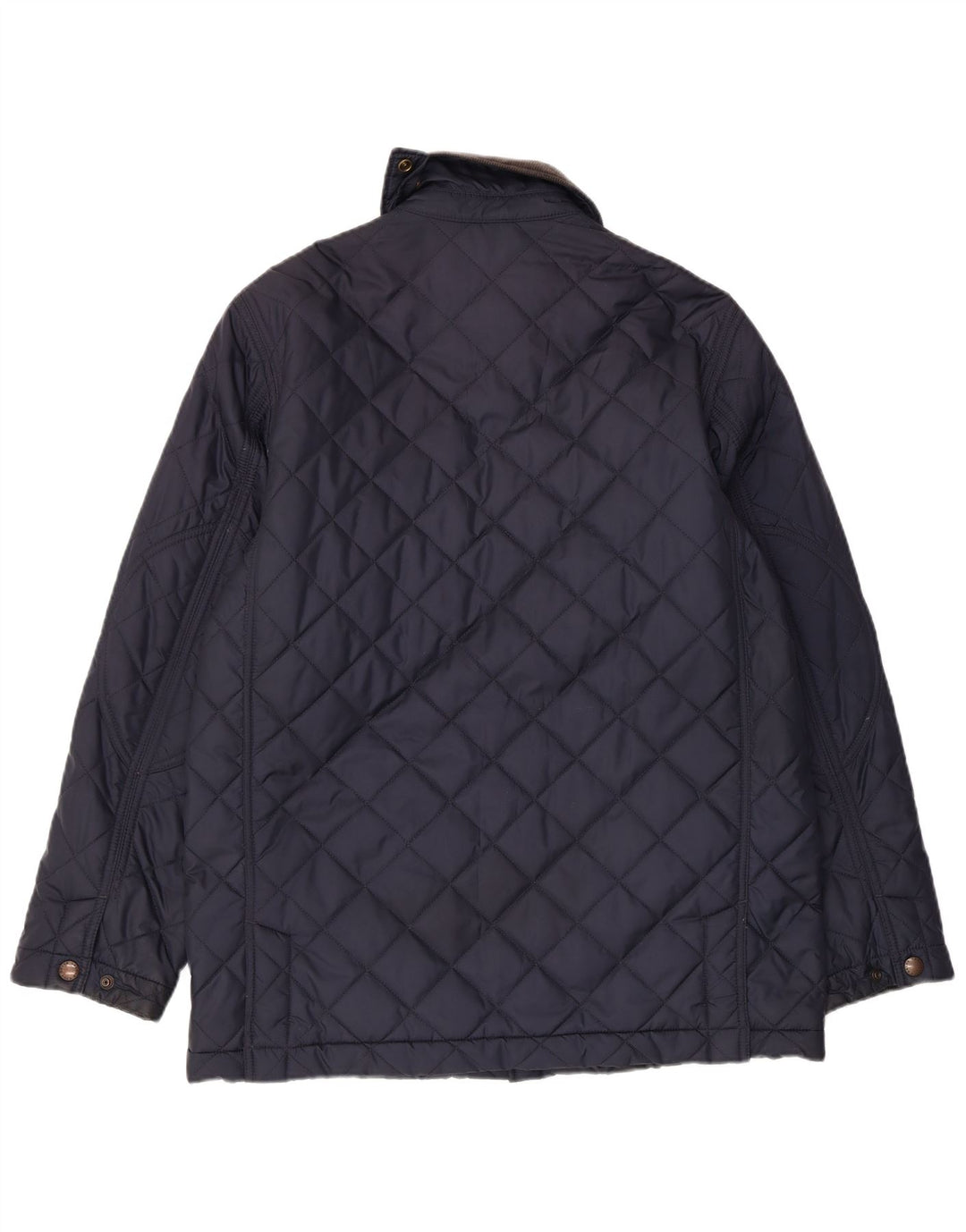 POLO RALPH LAUREN Mens Quilted Jacket UK 36 Small Navy Blue Polyester