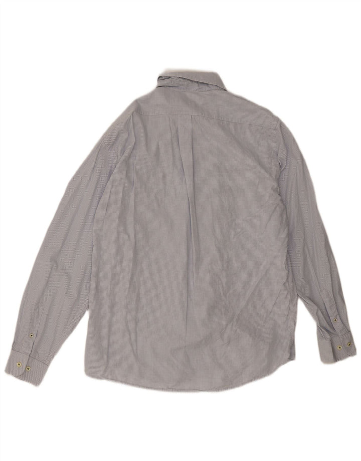 Camisa masculina Fred Perry grande xadrez azul