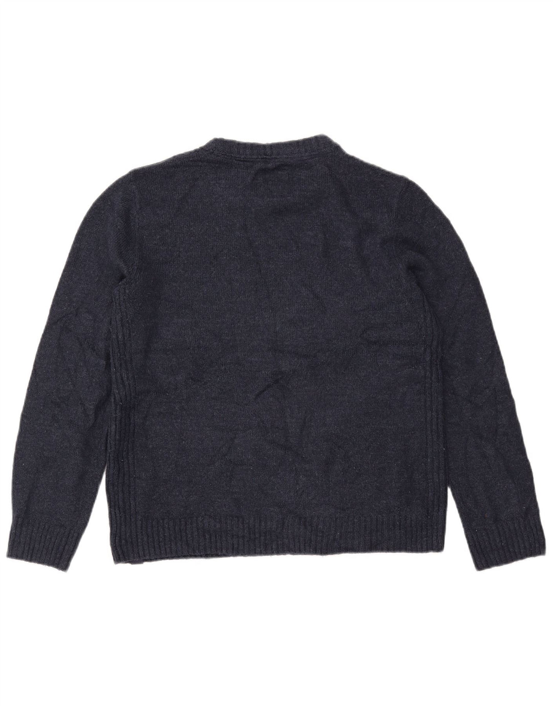 FAT FACE Suéter feminino oversized com gola redonda Reino Unido 10 pequeno azul marinho