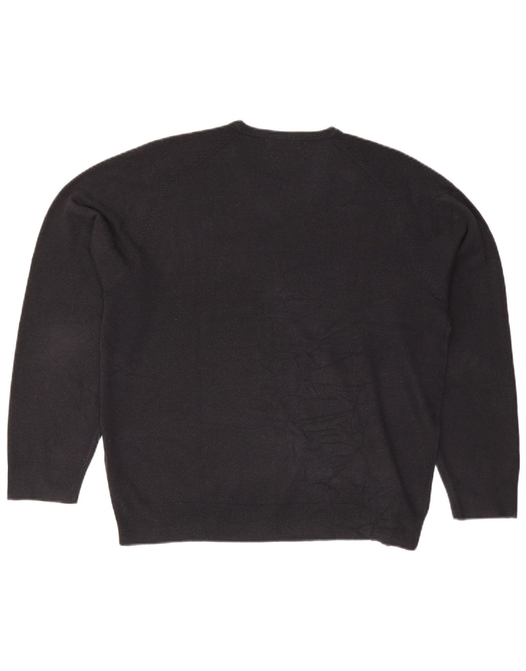 Suéter masculino Marks & Spencer Blue Harbor com decote em V grande azul marinho