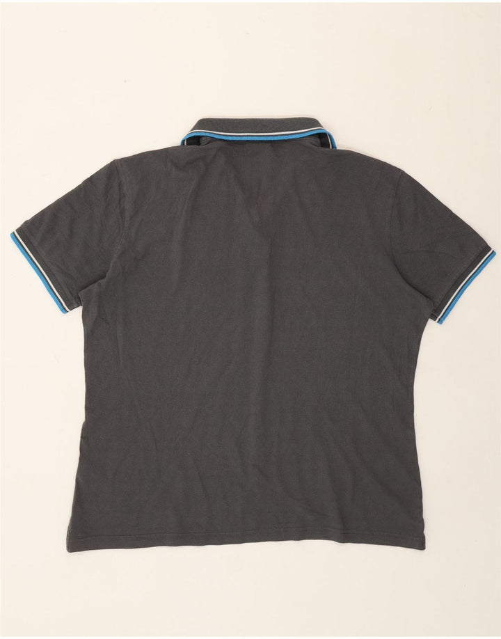 Camisa polo masculina Diadora XL cinza algodão
