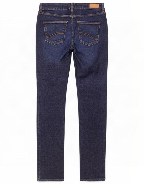 Fat Face Womens Sway Slim Jeans UK 12 Médio W30 L30 Azul Marinho Algodão