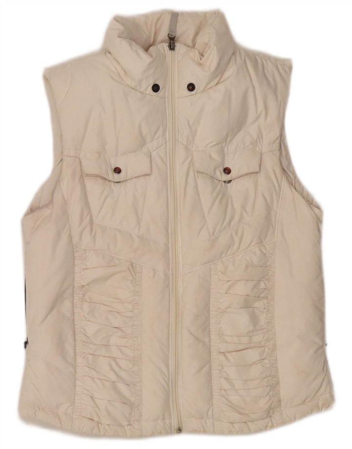 Colete acolchoado feminino Columbia UK 12 médio branco