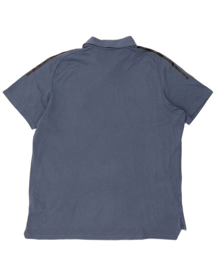 Adidas Mens All Blacks Graphic Polo Shirt XL Azul Algodão