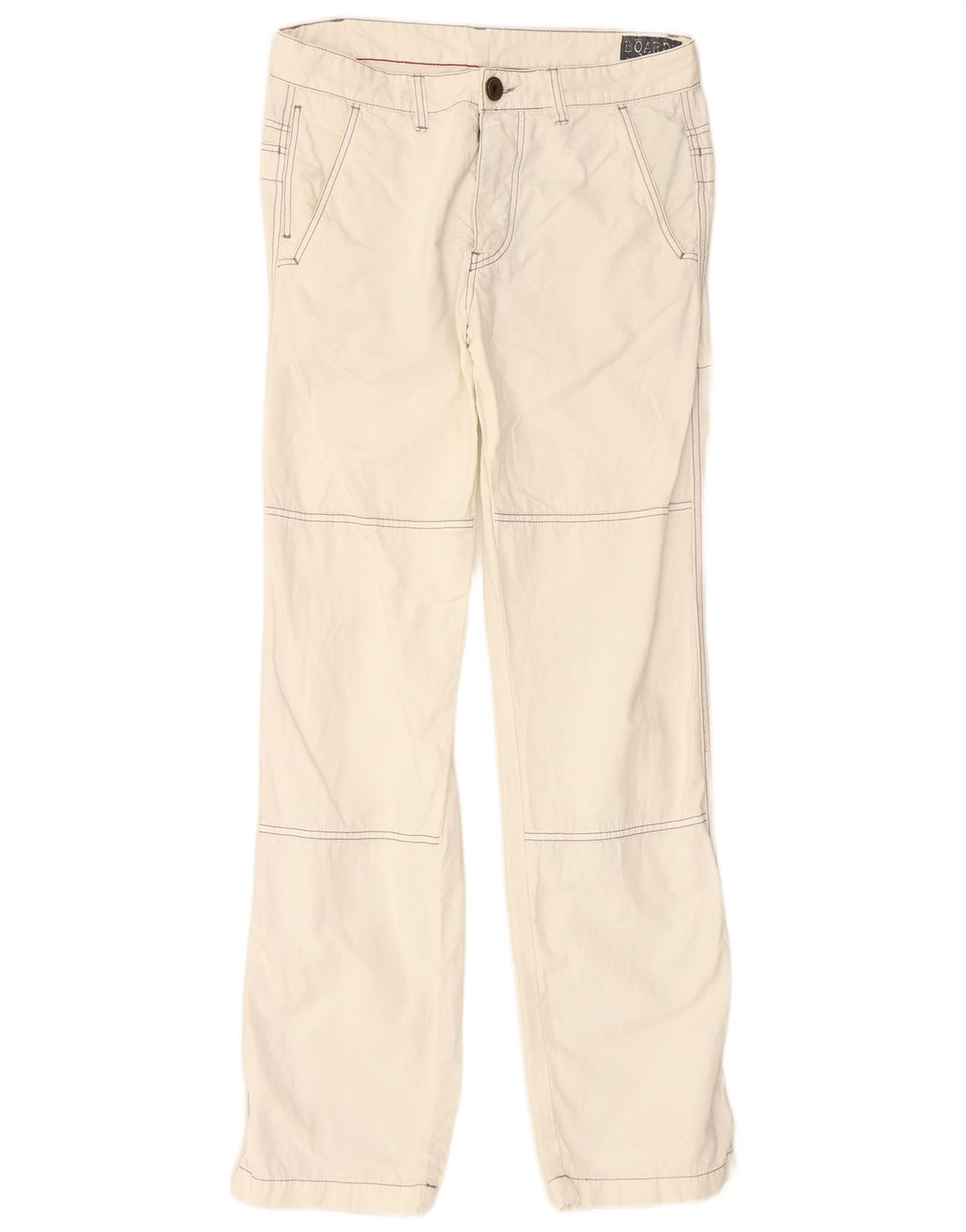 Calça masculina VINTAGE reta regular fit W34 L32 off white