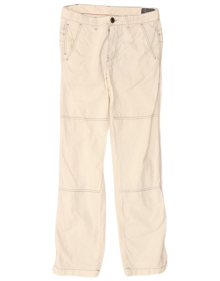 Calça masculina VINTAGE reta regular fit W34 L32 off white