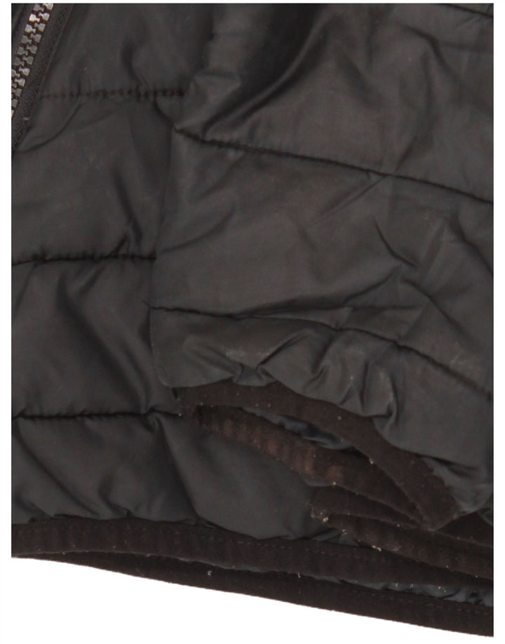 Jaqueta masculina acolchoada com capuz Jack & Jones Reino Unido 40 grande poliéster preto