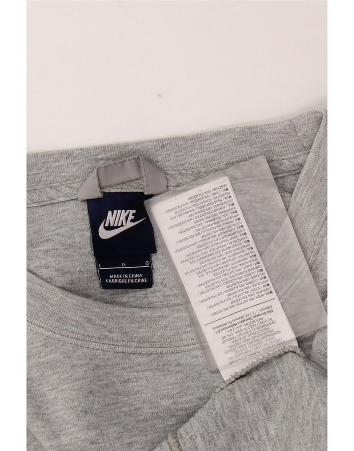 Moletom feminino Nike Jumper UK 16 grande algodão cinza