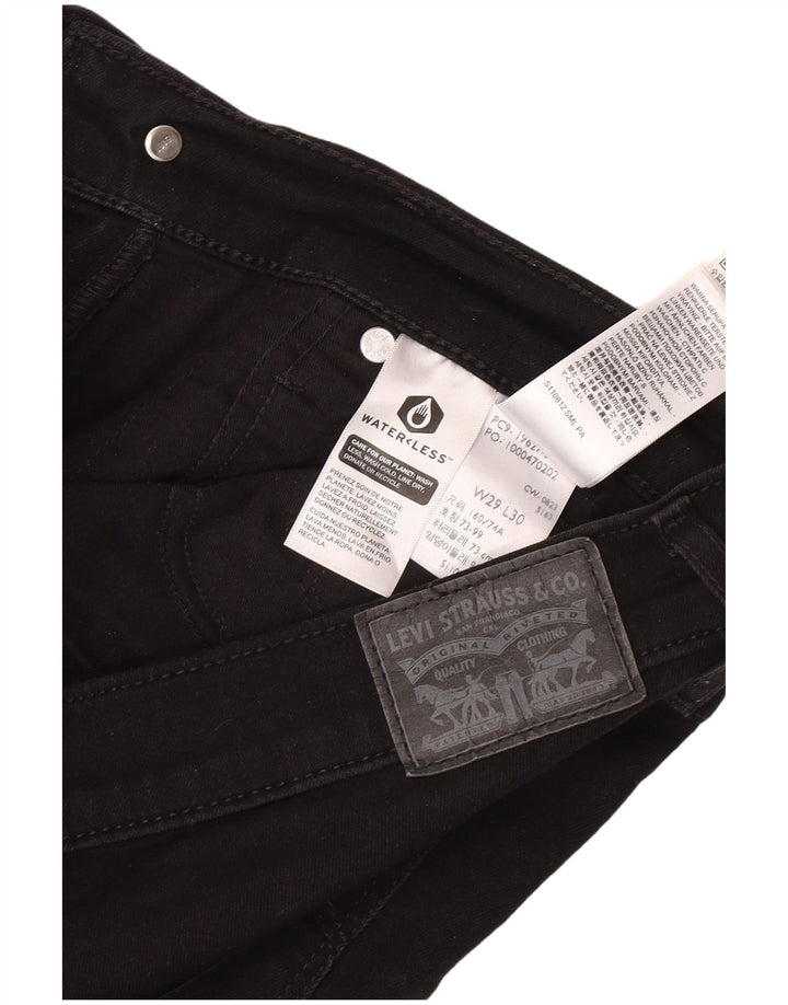 Calça jeans feminina Levi's 312 Shaping Slim W29 L30 algodão preto