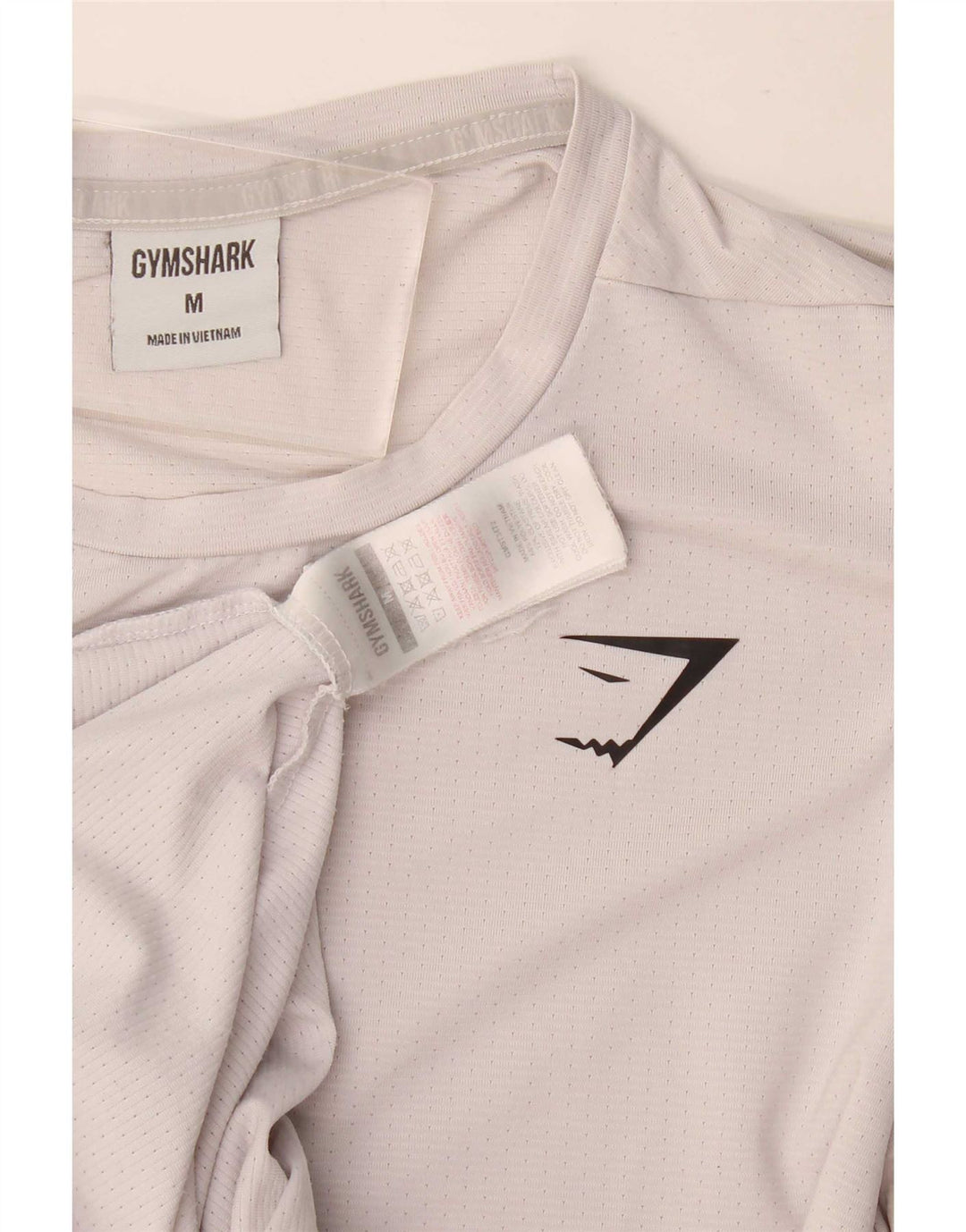 Gymshark Masculino Médio Poliéster Branco