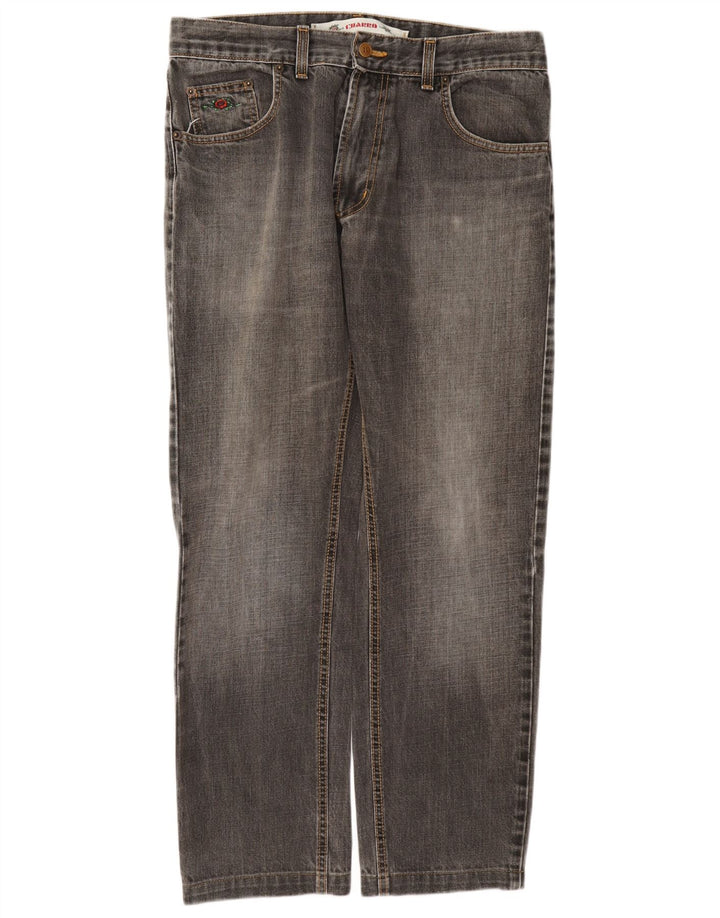 Calça jeans reta feminina Charro W34 L28 cinza