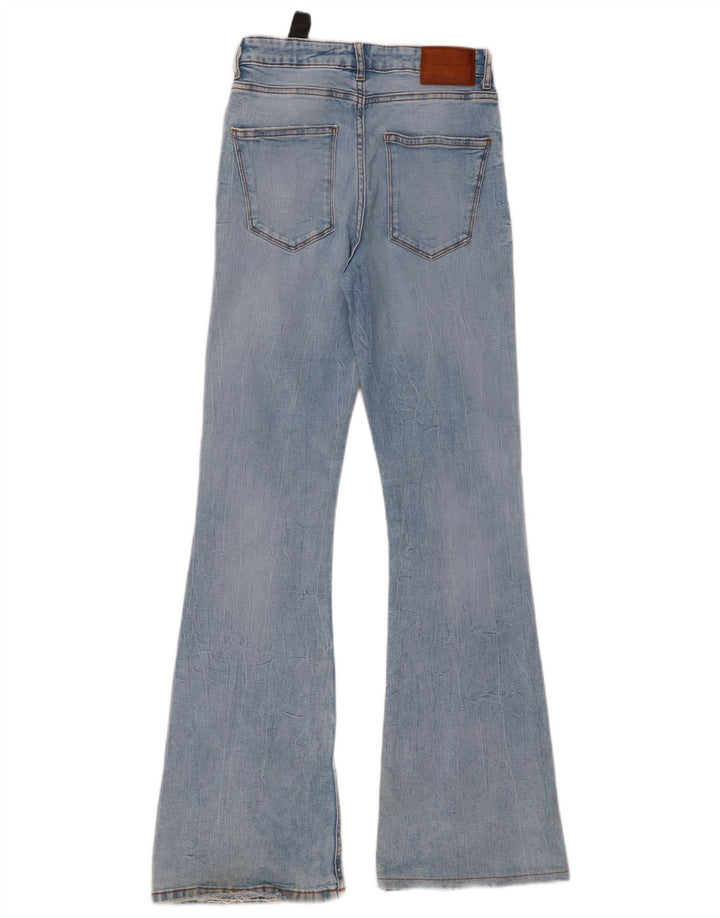 Zara Jeans feminino queimado EU 38 pequeno W28 L33 azul algodão