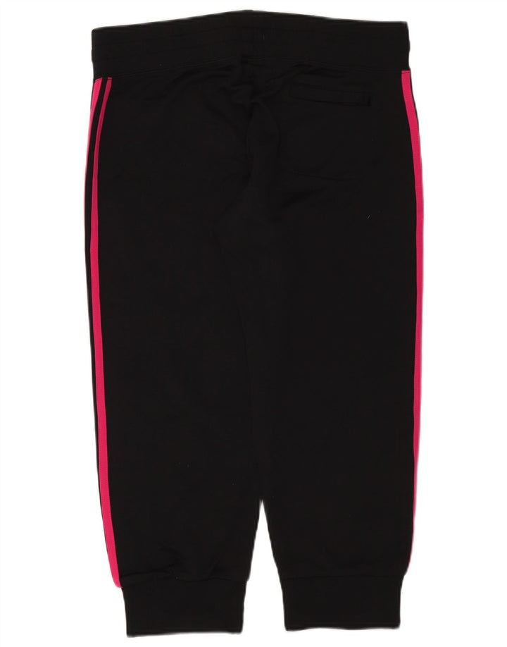 ADIDAS Womens Graphic Tracksuit Calças Joggers UK 12 Médio Preto