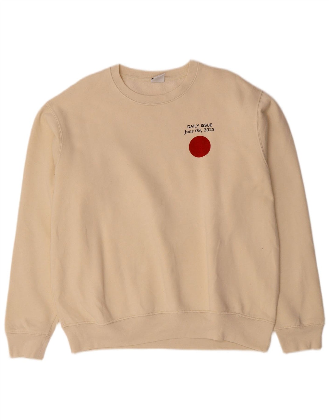 Suéter gráfico masculino ZARA grande bege